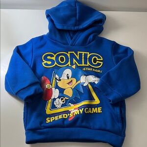 Blue Sonic the Hedgehog Hoodie 3T